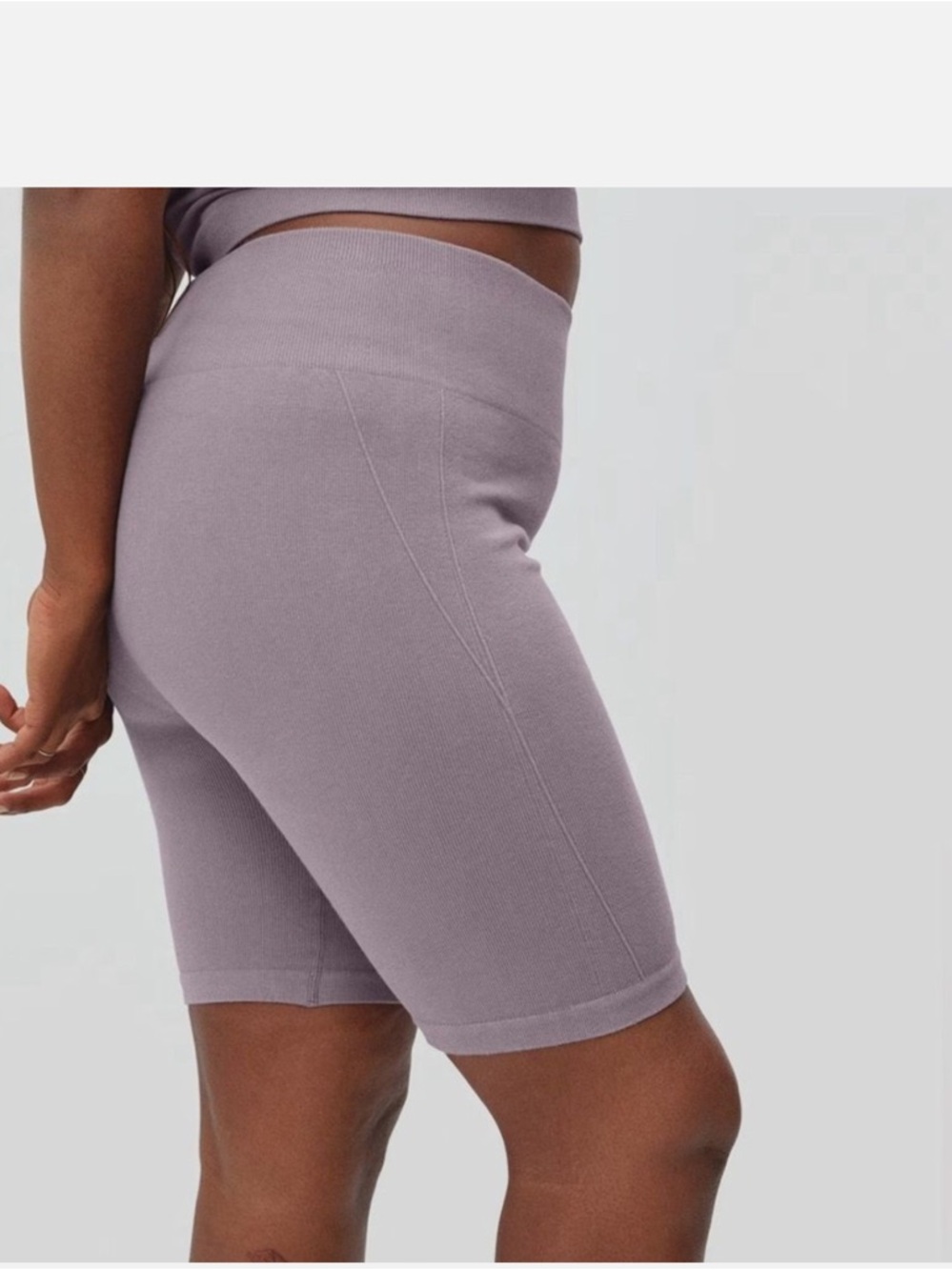 Everlane The Seamless Bike Short Light Purple Size XL/XXL NWT - Picture 2 of 10